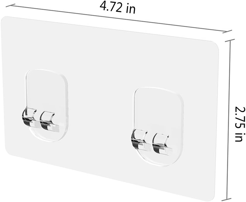 4 Pack Shower Caddy Adhesive Replacement,Transparent Strips for Shower
