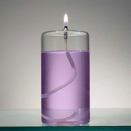 Firefly Fuel - 5 in Glass Pillar Oil Candle - Refillable