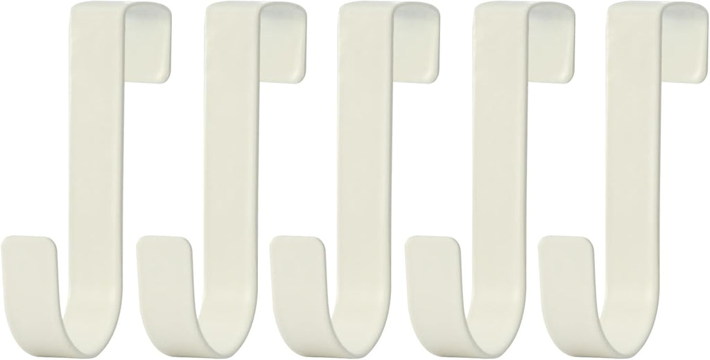 eywlwaar Over The Cabinet Door Single Hooks 5 Pack (White)