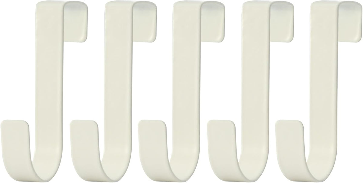 eywlwaar Over The Cabinet Door Single Hooks 5 Pack (White)