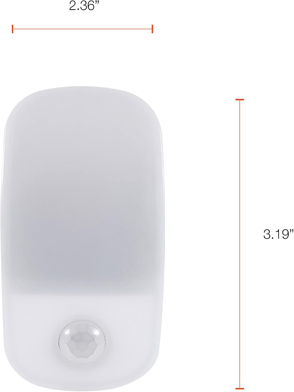 LEDVANCE Sylvania LED Mini Automatic Plug-in Night Light with Sensor, Motion Activated, Dusk to Dawn, Warm White, Plug-in Type - 4 Pack (64988)