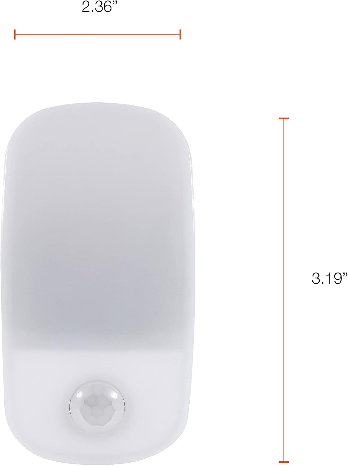 LEDVANCE Sylvania LED Mini Automatic Plug-in Night Light with Sensor, Motion Activated, Dusk to Dawn, Warm White, Plug-in Type - 4 Pack (64988)