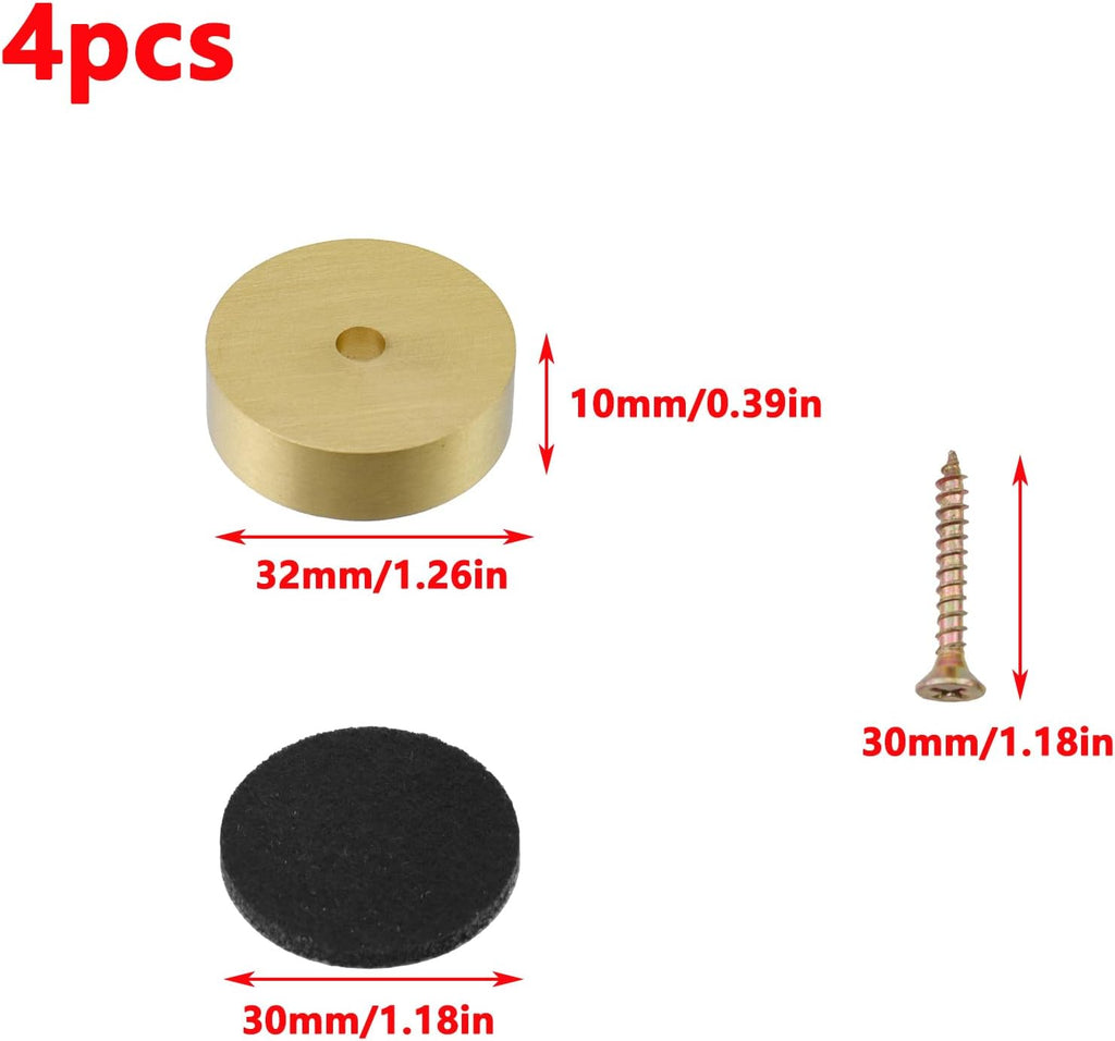 Antrader Bed Riser,Bed and Furniture Risers with Felt Pad,0.39" Height,4Pcs