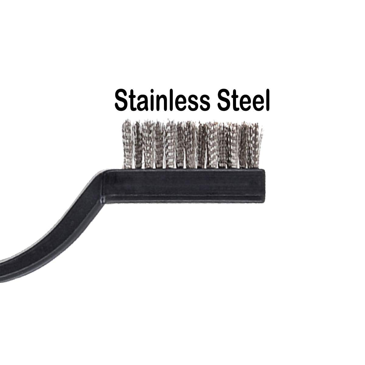 30PCS Mini Wire Brush, Stainless Steel Bristles, Masonry Brushes