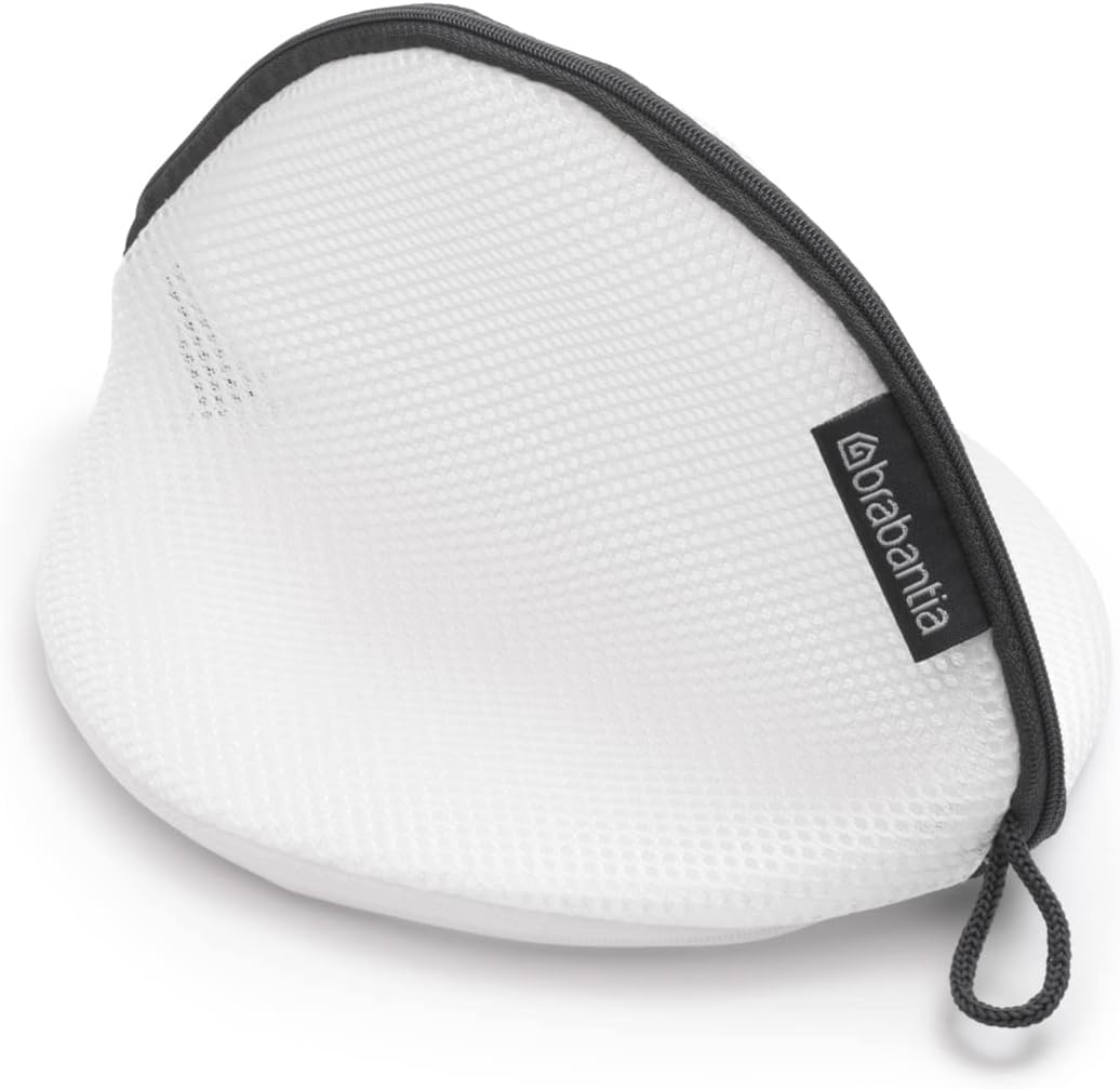 Brabantia Mesh Zip Up Laundry Bra Bag (White) for Washing Machine Delicates, Organizer Travel Bags (Pack of 6)