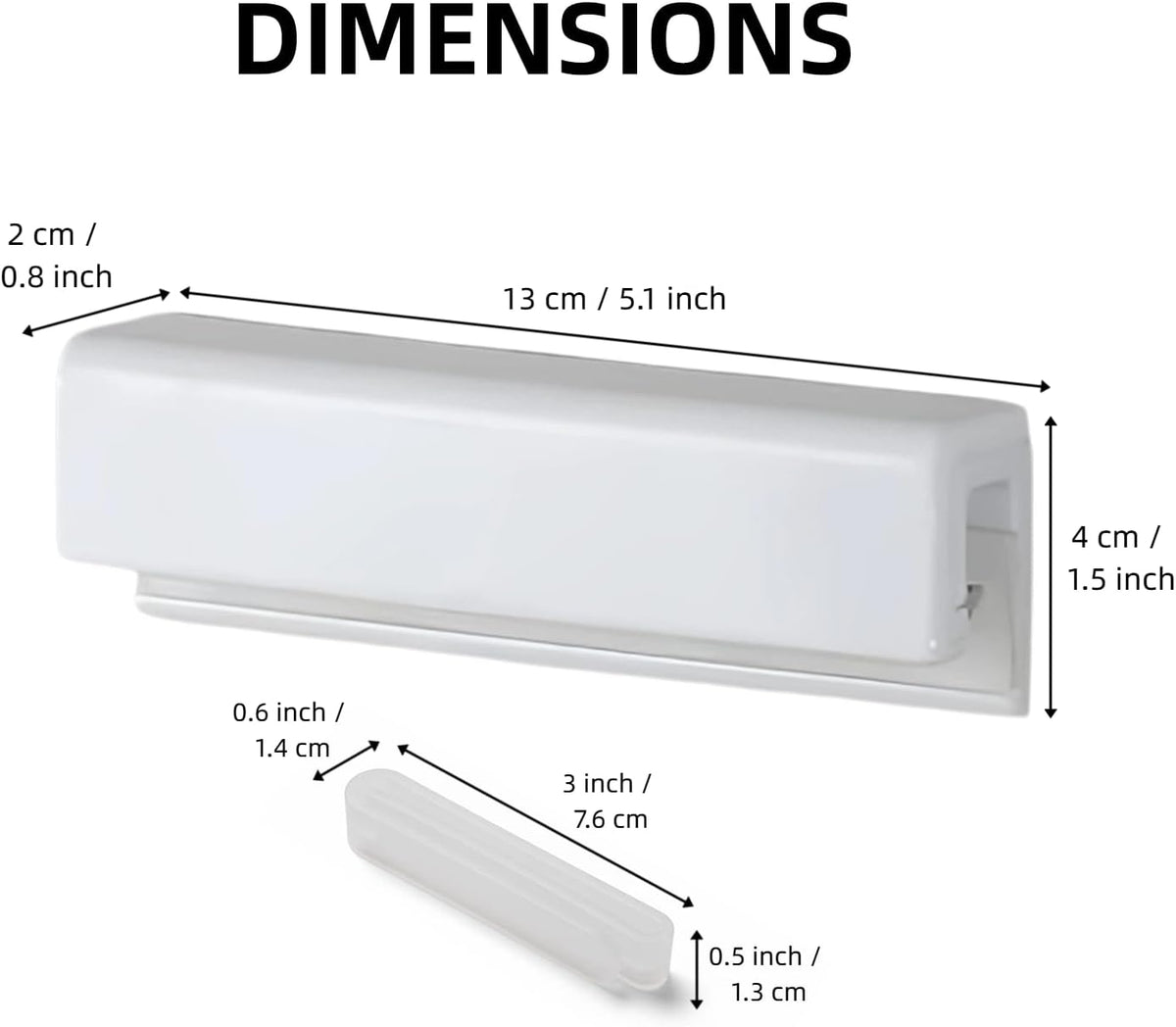 Adhesive Toothpaste Holder Wall Mounted for Bathroom c/w 1 Tube Squeezer