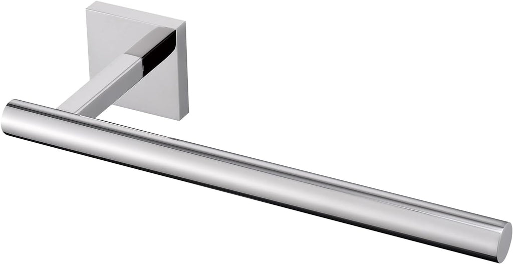 Polished Chrome Hand Towel Holder,Thicken SUS 304 Stainless Steel Towel Bar Towel Ring for Bathroom, Modern Design Hand Towel Rack Towel Hanger Wall Mounted