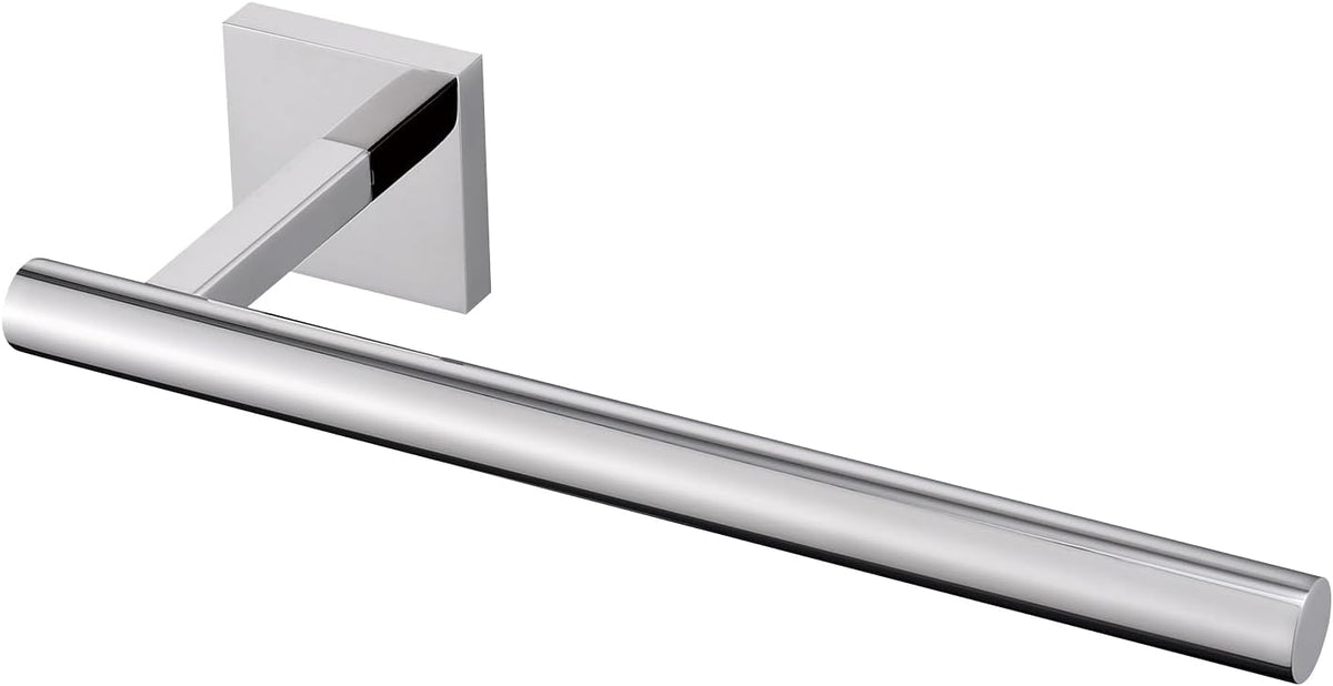 Polished Chrome Hand Towel Holder,Thicken SUS 304 Stainless Steel Towel Bar Towel Ring for Bathroom, Modern Design Hand Towel Rack Towel Hanger Wall Mounted