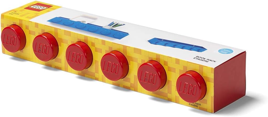 Room Copenhagen LEGO Book Rack Wall Shelf 18.9 in Red