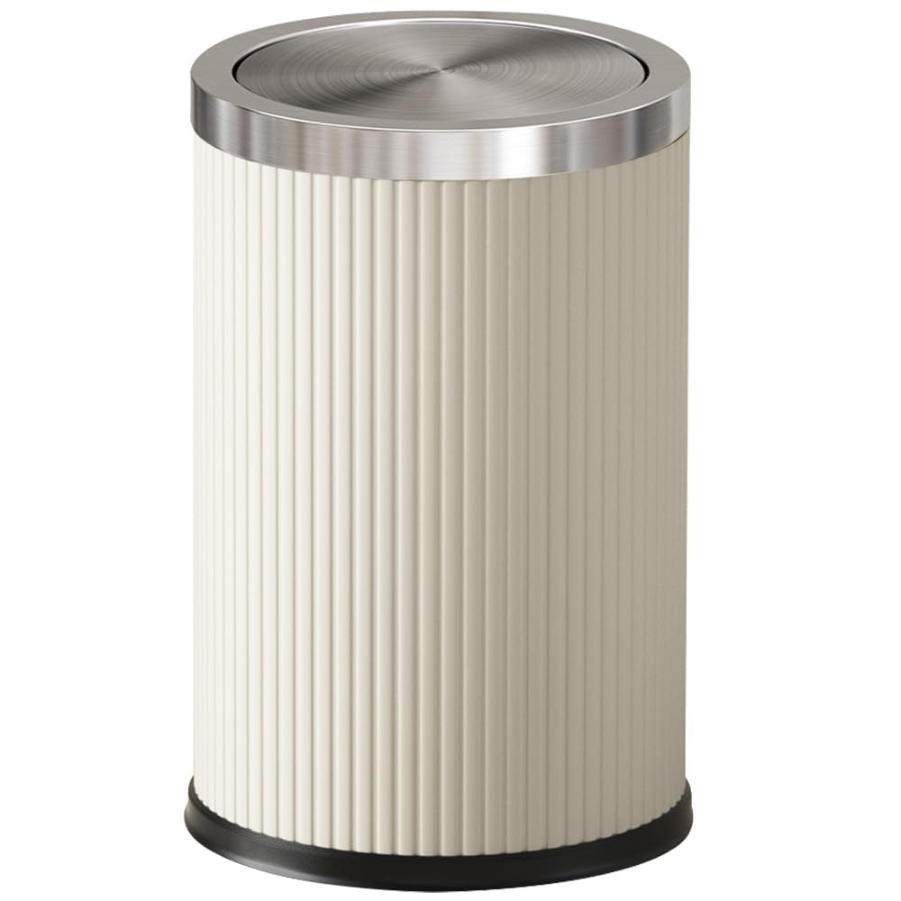 9L/2.4Gal Small Bathroom Trash Can with Swing Lid