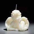 Nuanchu 2 Pieces Angel Candle Scented Candle Wax Vegan Room,White