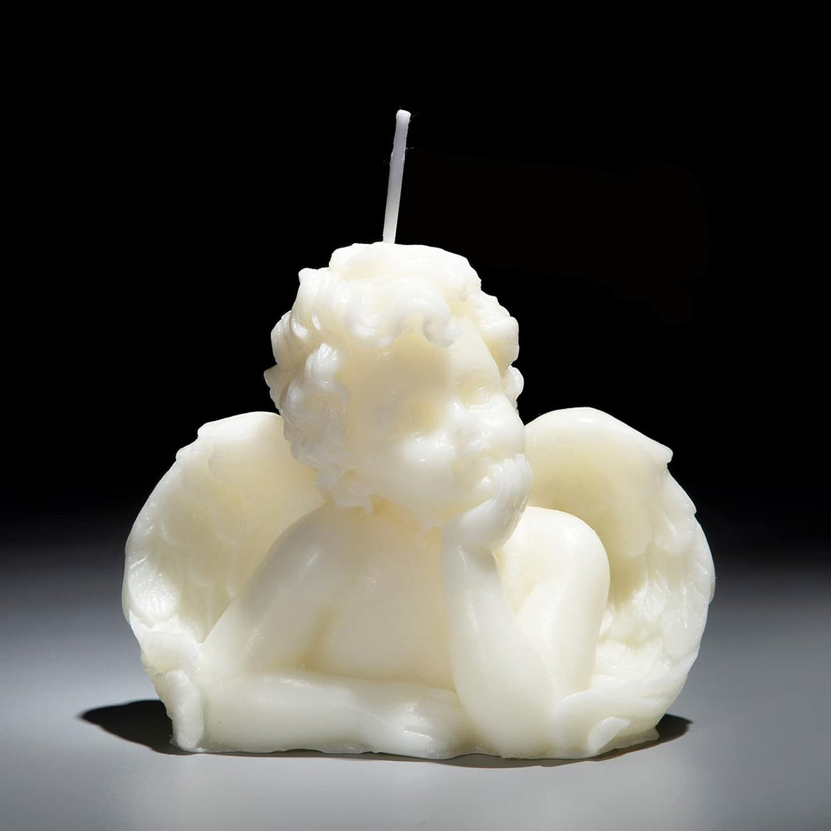 Nuanchu 2 Pieces Angel Candle Scented Candle Wax Vegan Room,White