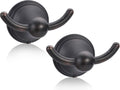 FILTA Bathroom Towel Hooks, Oil Rubbed Bronze Robe & Towel Hooks for Wall Mounted, Traditional Towel and Robe Hooks for Hanging Towels, Bath Towel Holder for Shower(2 Pack)