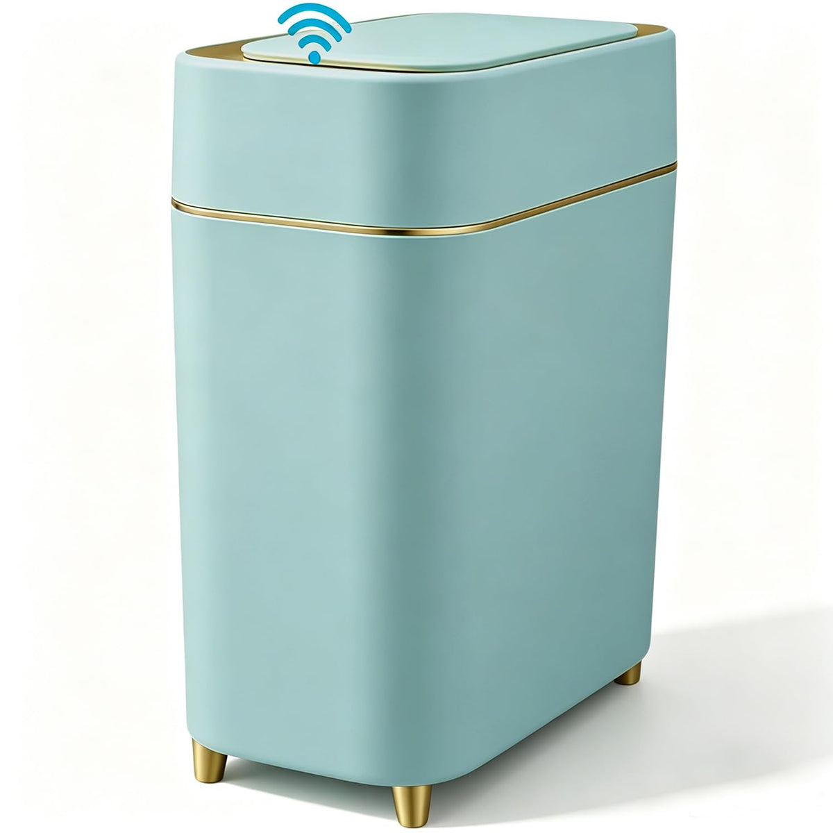Yatmung Touchless Bathroom Trash Can with Lid - Motion Sensor Trash Can