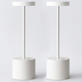 Cordless Rechargeable LED Table Lamp Set of 2, White