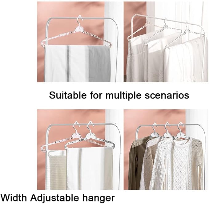 Extra Large Hangers Enlarge Adjustable Shoulder 16.5"-26" Hanger 4 Pack