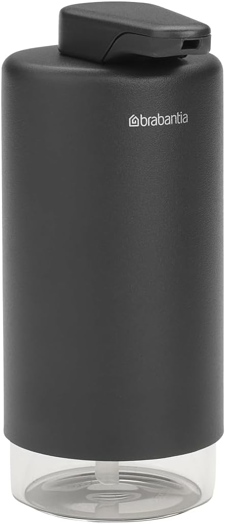 Brabantia SinkStyle Soap Dispenser – Stylish Pump Dispenser for Hand Soap and Dishwashing Liquid – Organizer, Corrosion-Resistant, Mineral Infinite Gray, 6.8oz