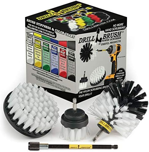 Drill Brush Car Washing and Detailing Power Brush Kit with Long-Reach
