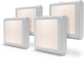 VINTAR 4 Packs Plug-in Dimmable Night Light with Auto Dusk to Dawn Sensor