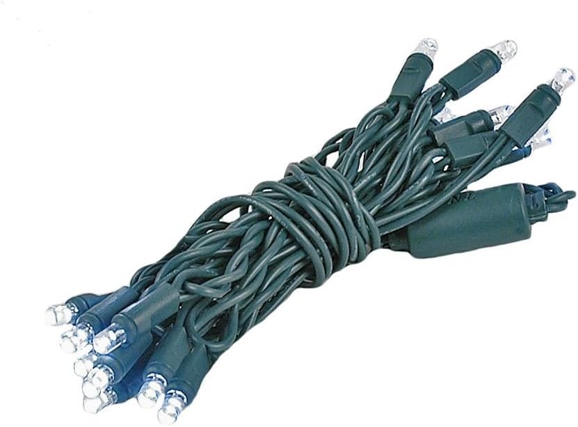 Novelty Lights 8.5 Foot 20 Light Mini LED Crafting Lights, Green Wire