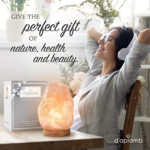 d'aplomb Natural Himalayan Salt Lamp;Large Hand Carved Natural Chunk