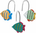 Fish Shower Curtain Hooks, Decorative Shower Curtain Hooks -12PCS