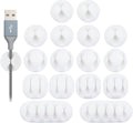 OHill 16PCS White Self Adhesive Cable Clips, Cord Holder, Cord Organizer