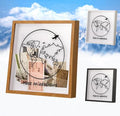 Adventure Archive Shadow Box with Slot, 12In Natural Travel Memory Box