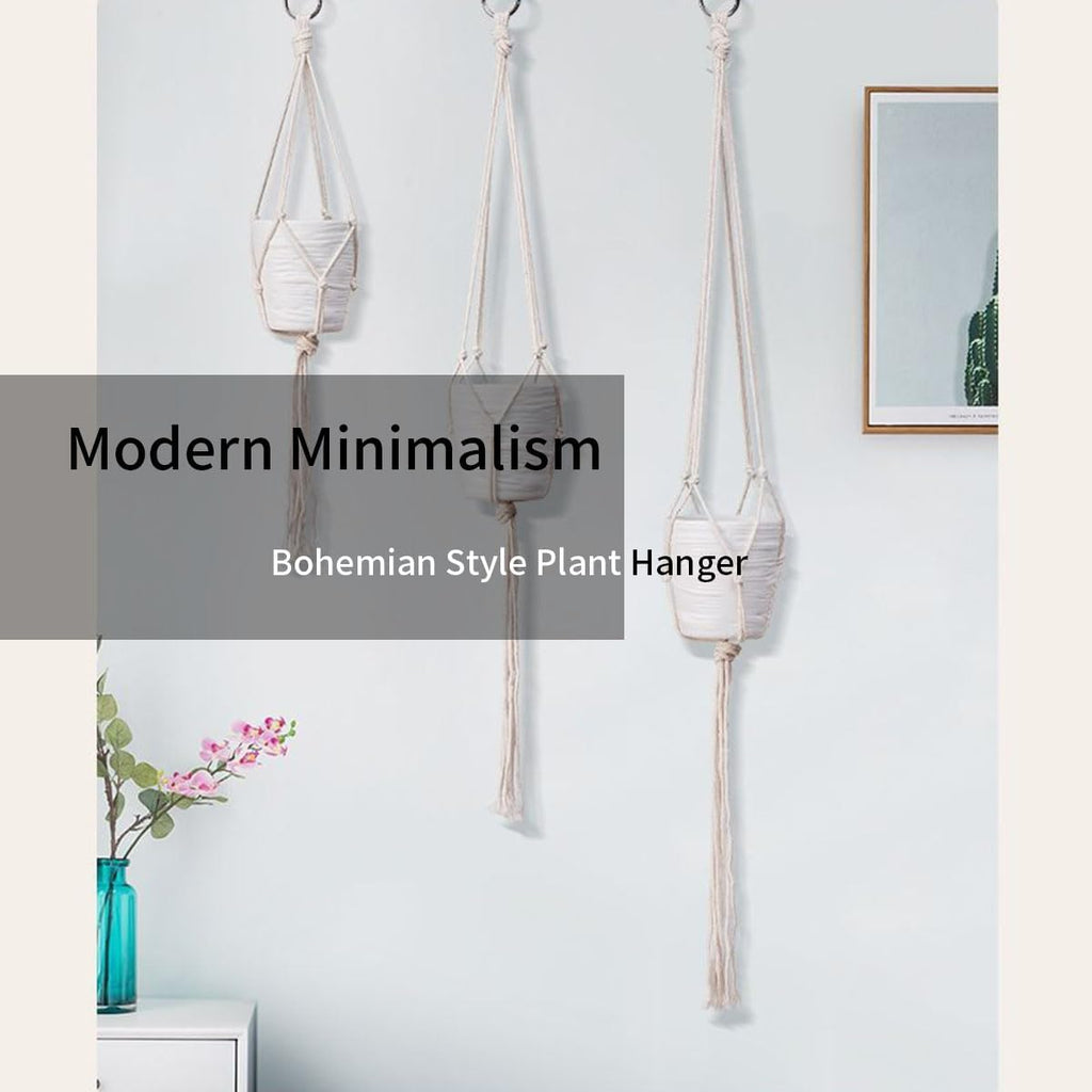 6 Pack Macrame Plant Hanger, Indoor Hanging Plants Holder, 3 Sizes 39"/31"/23", Outdoor Boho Home Decor Hanging Baskets, (POTS NOT Included)
