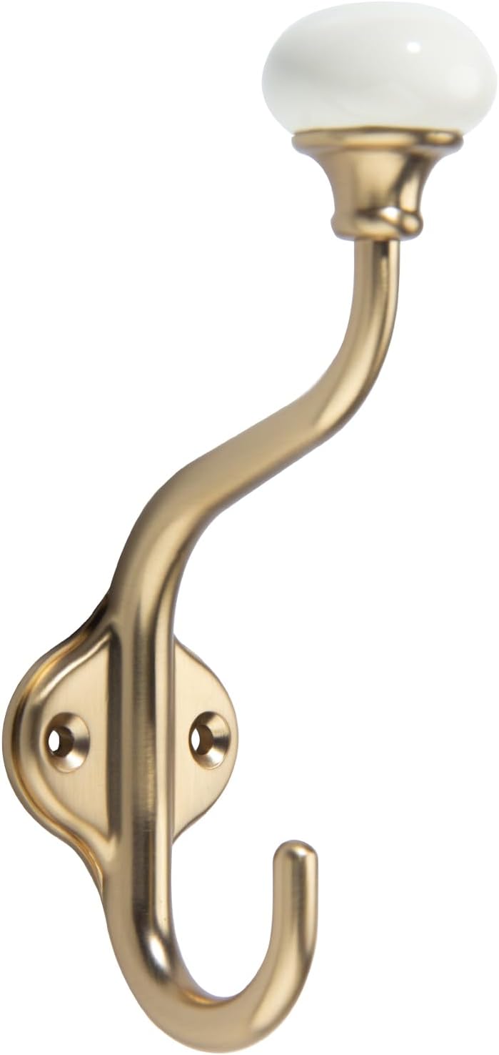 CHIVS Coat Hooks- 5 Pack Champagne Bronze Towel Hooks