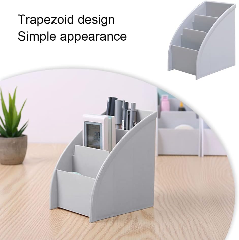 Desk Organizer Trapezoid Remote Control Holder Creative Tabletop Organizer for Study Office Living Room Dresser