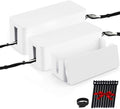 Cable Management Boxes Organizer, Large Storage Wires Keeper Holder for Desk, TV, Computer, USB Hub, System to Cover and Hide & Power Strips & Cords (White) 1