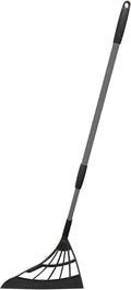 Original Broombi - All-Surface Silicone Broom, Squeegee, Pet Hair Remover - Smart Broom for Indoor Cleaning - Cleans Glass, Fine Dust, Hair, Liquids - for Smooth Floors, Rugs, Windows (Black)