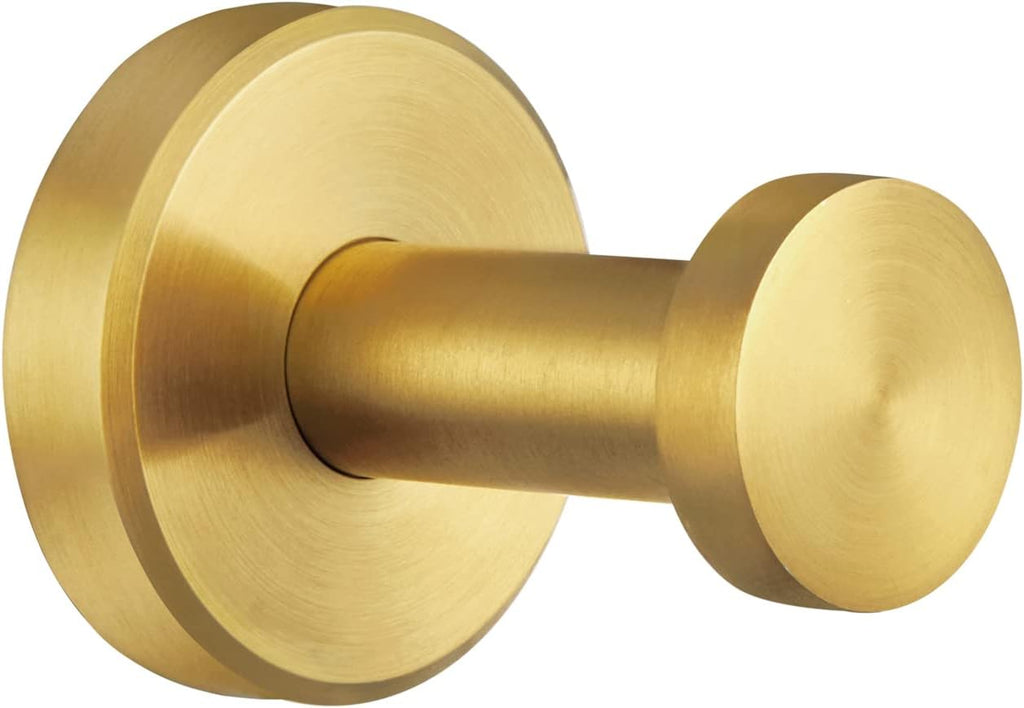 APLusee Brushed Dark Gold Towel Hook for Bathroom Entryway, Wall Mounted