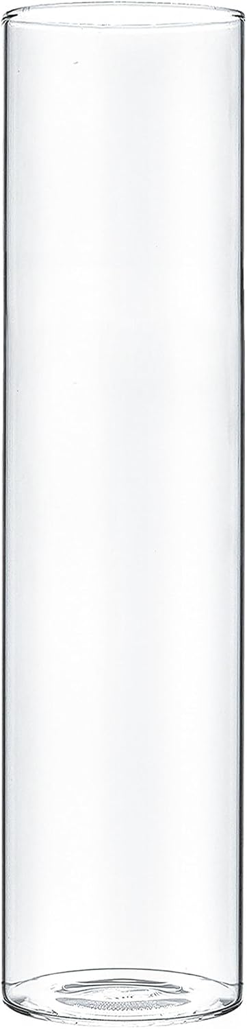 CYS EXCEL Clear Glass Cylinder Flower Vase (H:12" D:3") Hurricane Floating Candle Holder Table Wedding Centerpiece Home Decor