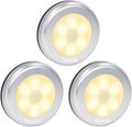 Searik Motion Sensor Night Light Indoor, Wireless Battery Operated LED Night Light Safety Lamp Step Lights Under Cabinet Lights for Stair, Bathroom, Closet, Hallway, Path