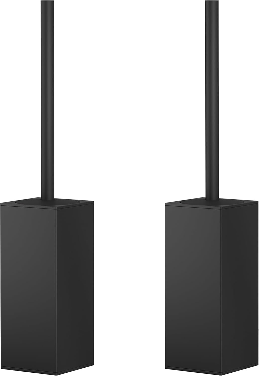 FORIOUS Stainless Steel Toilet Bowl Brush and Holder Set Medium 2 Pack