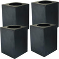 Wood Bed Risers, Furniture Risers-Heights 4.5 Inch Heavy Duty Risers Black