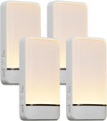 Dawnrise Night Lights Plug into Wall with Invisible Motion Sensor, 4 Pack