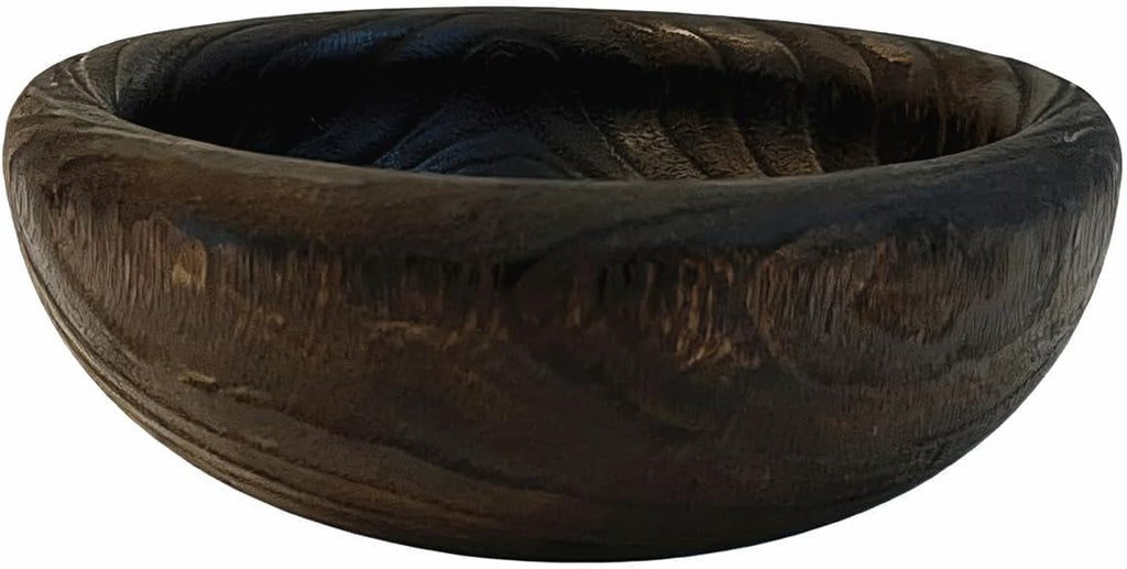 Wooden Decorative Bowl, Approx 12.6 Inch,Hand Crafted Wooden Dough Decor Bowl, Table Centerpiece Decor Bowl, is perfect for sepak takraw ,coin,remote, cosmetics and keys Storage bowl (Large)