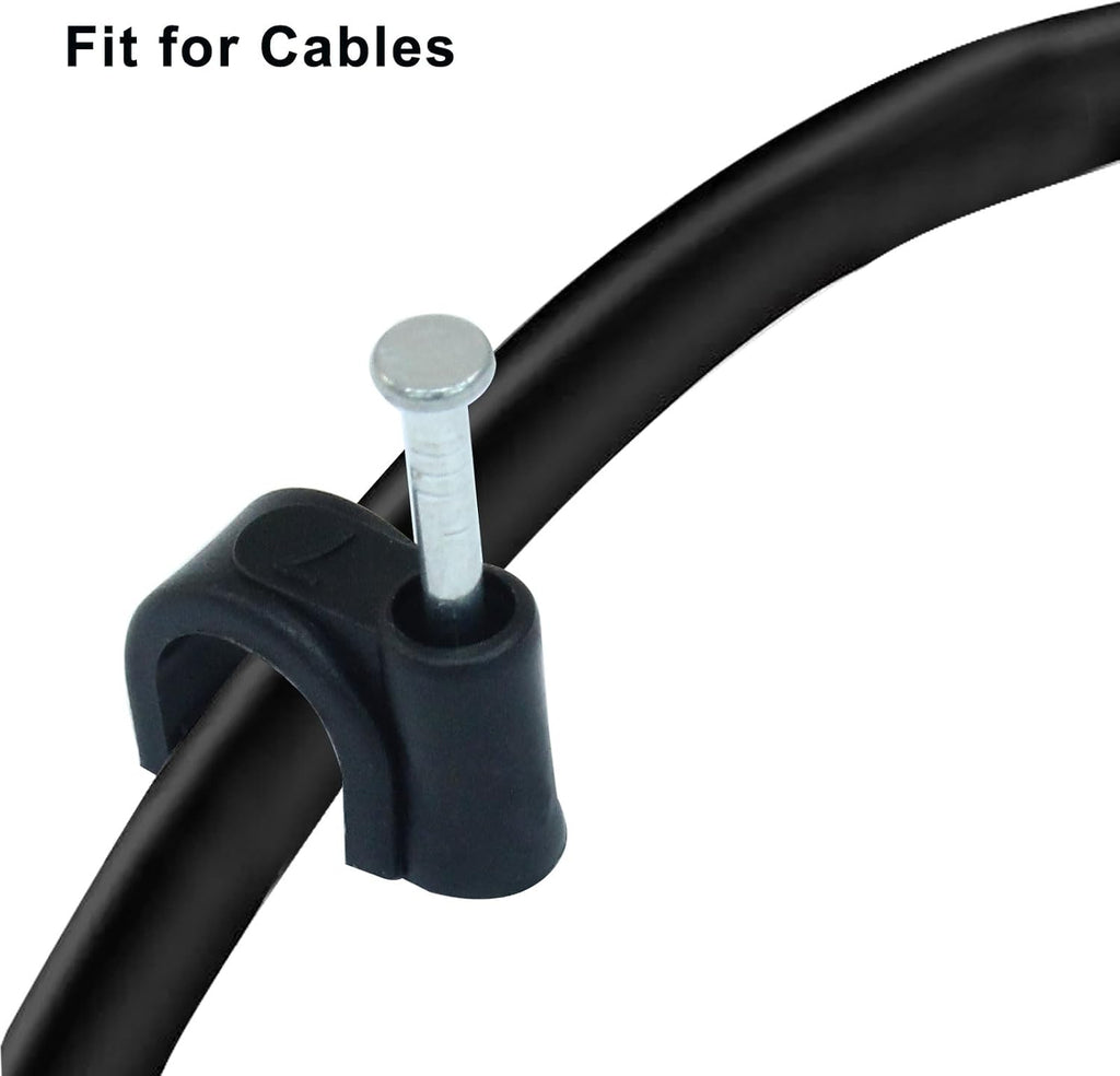 Waziaqoc 200 Pack 7mm Nail in Cable Clips
