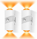 2 Pack Motion Sensor Night Lights, 8 Colors, Magnetic, 3 Modes