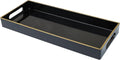Black Vanity Tray with Handles, 5.9"*13.7"