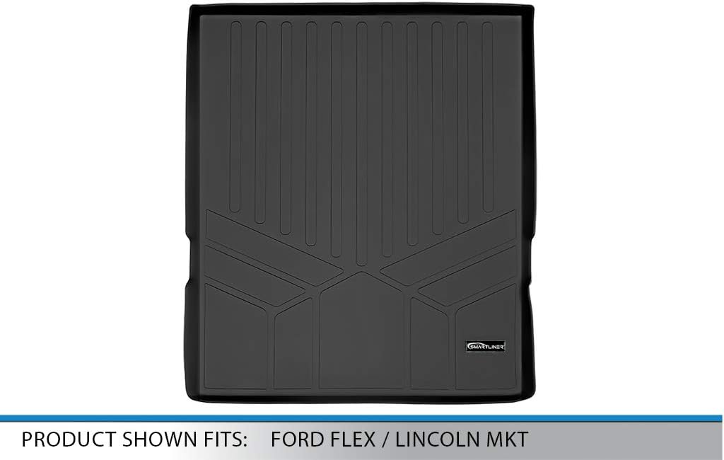 SMARTLINER All Weather Cargo Trunk Liner Floor Mat Behind 2nd Row for 2009-2019 Ford Flex