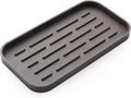 MicoYang Silicone Kitchen Sink Organizer Tray for Multiple Usage,Eco-Friendly Sponges Holder for Kitchen Bathroom Counter or Sink,Dish Soap Dispenser,Scrubber,Bottle,Cup (Coffee, 10"×5.3")