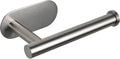 Self-Adhesive Stainless Steel Toilet Paper Holder - No Drilling, Suitable for Bathroom, Kitchen, RV (Brushed Nickel)