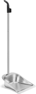 Dust Pans with Long Handle - 35”Heavy Duty Metal Upright Stand Up Dustpan