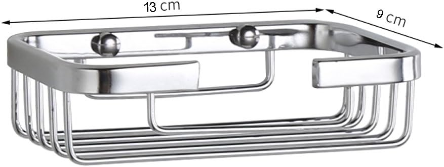 304 Stainless Steel Soap Dish Holder,Storage Soap Saver Wall Mounted for Kitchen Sink Bathroom Shower,Drainable and Rust Proof