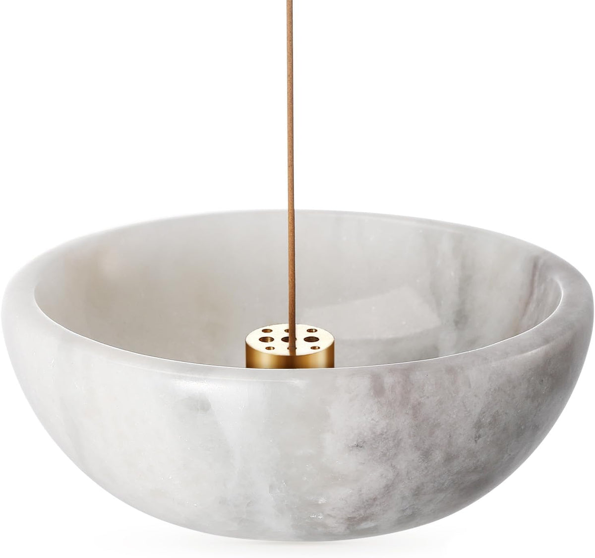 Koville African Natural Marble Incense Holder, 5inch Incense Holders for Sticks, Sturdy Incense Burner Ideal for Meditation and Relaxing, Easy to Clean(Namib Fantasy)