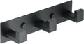 Alise Coat Hook Wall Mount Hat and Coat Rack with 3 Hooks Wall Mount,Black